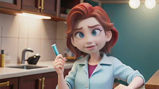 つり目のキャラクター